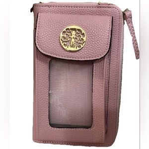Elegant Pink Leather Women's Bag